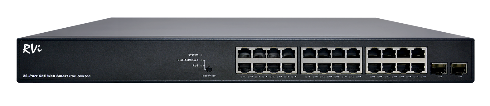 poe-коммутатор RVi RVi-2NSXM24G-2S