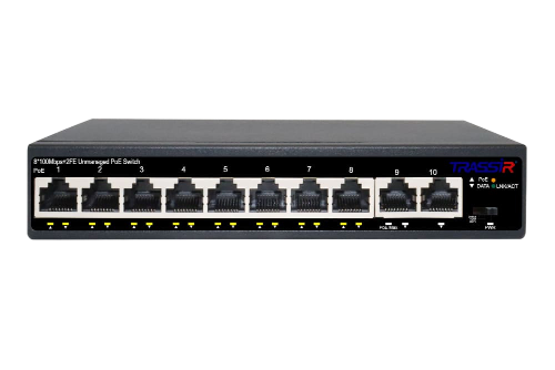poe-коммутатор TRASSIR TR-NS1110-105-8POE