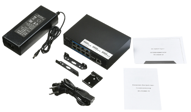 poe-коммутатор RVi RVi-2NSI08F-2H