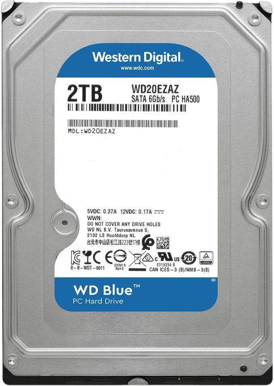 Жесткий диск 2.5", 5400 rpm, SATA III, WD Blue / Seagate BarraCuda 2Tb
